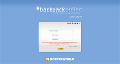 Desktop Screenshot of online.backpacksoftware.com