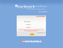 Tablet Screenshot of online.backpacksoftware.com